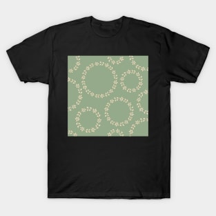 sage floral wreath T-Shirt